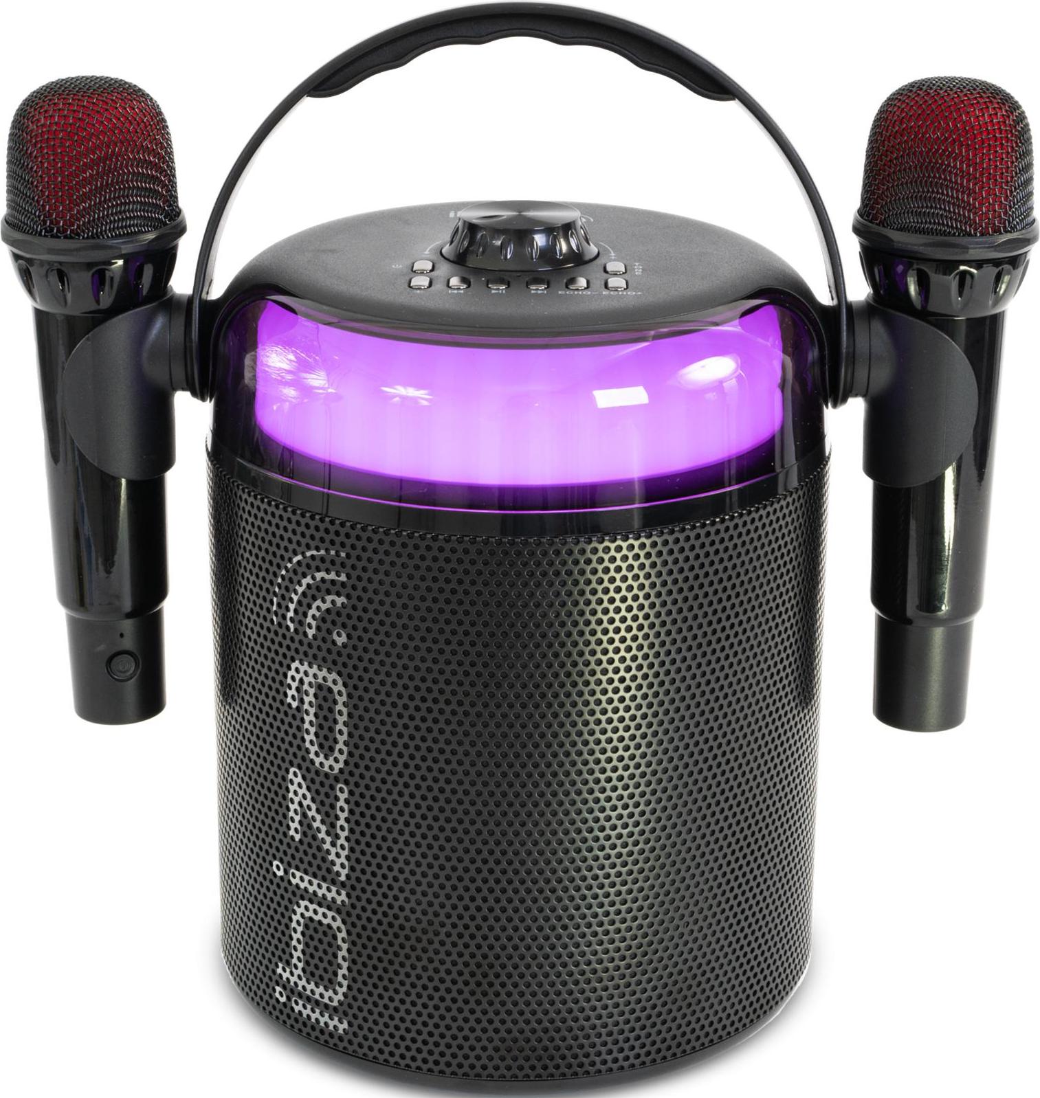 Karaoke reproduktor IBIZA KARAHOME na batérie Bluetooth USB AUX Coax