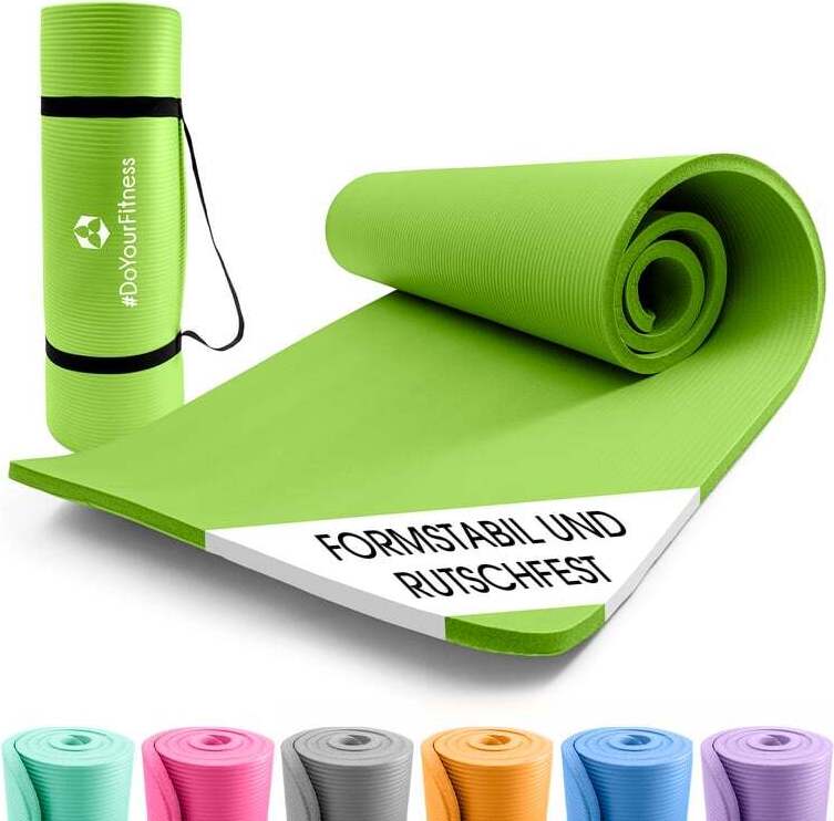 DS Produkte #DoYourFitness World Fitness Yogamatte Sharma rutschfest Einsteiger Fortgeschrittene Gelenkschonende Gymnastikmatte 183cm x 61cm Indoor/Outdoor 01147