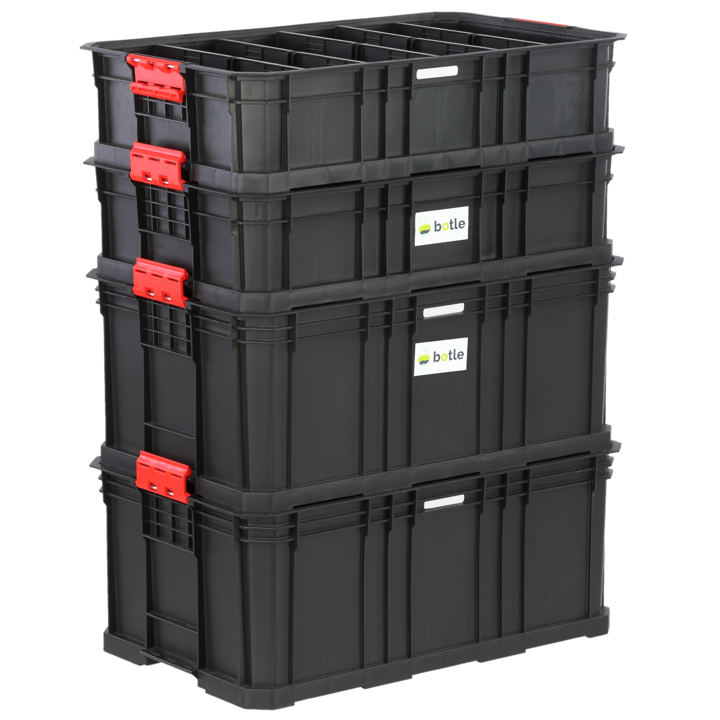 botle Werkzeugkasten Set ohne Deckel Lagerhausarbeiten Trennung und Ordnung Modular Basic Serie