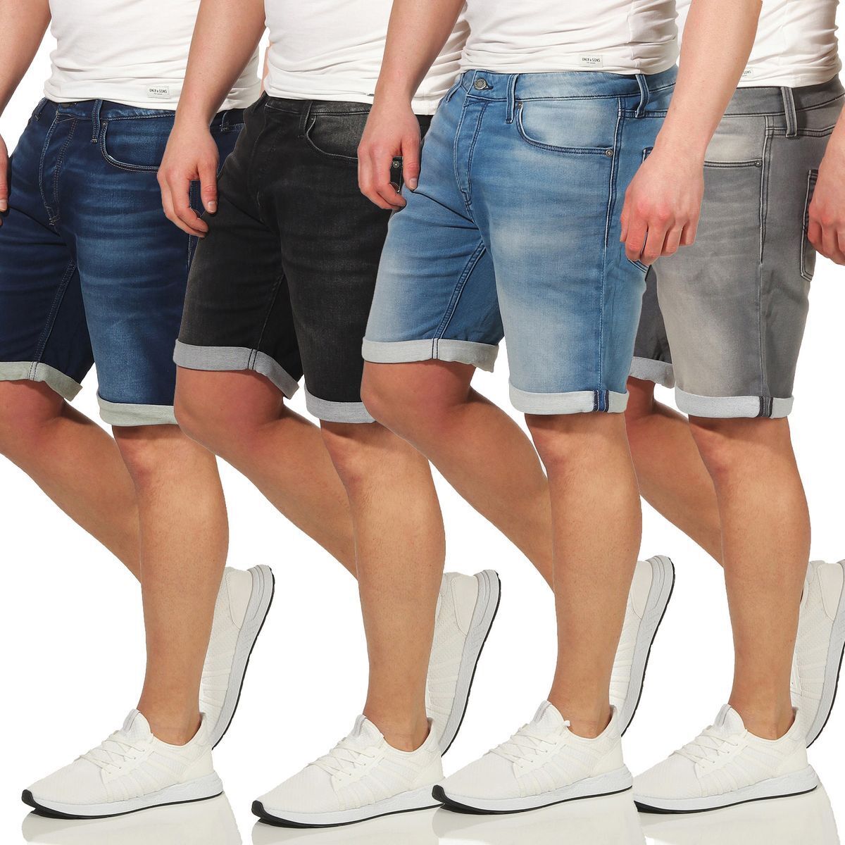 Jack & Jones Jack&Jones Shorts Jeansshorts JJIRICK JJICON SHORTS GE 011 kurze Hosen pnr-zal-ab2-2021-1020