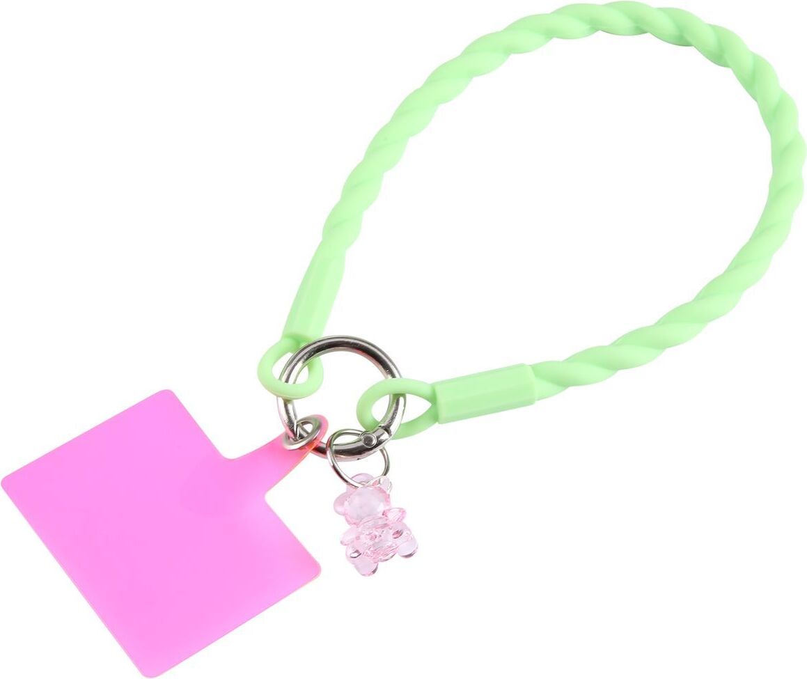 Univerzálny reťazový popruh na mobilný telefón univerzálny popruh na krk pre puzdrá na mobilné telefóny nylon, farba:mätovo zelená