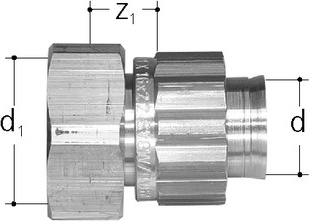 JRG Sanipex Sanipex Übergang mit Konus, aus Messing auf Fremdfabrkat-Verteiler, G3/4 - d 16 5494.016
