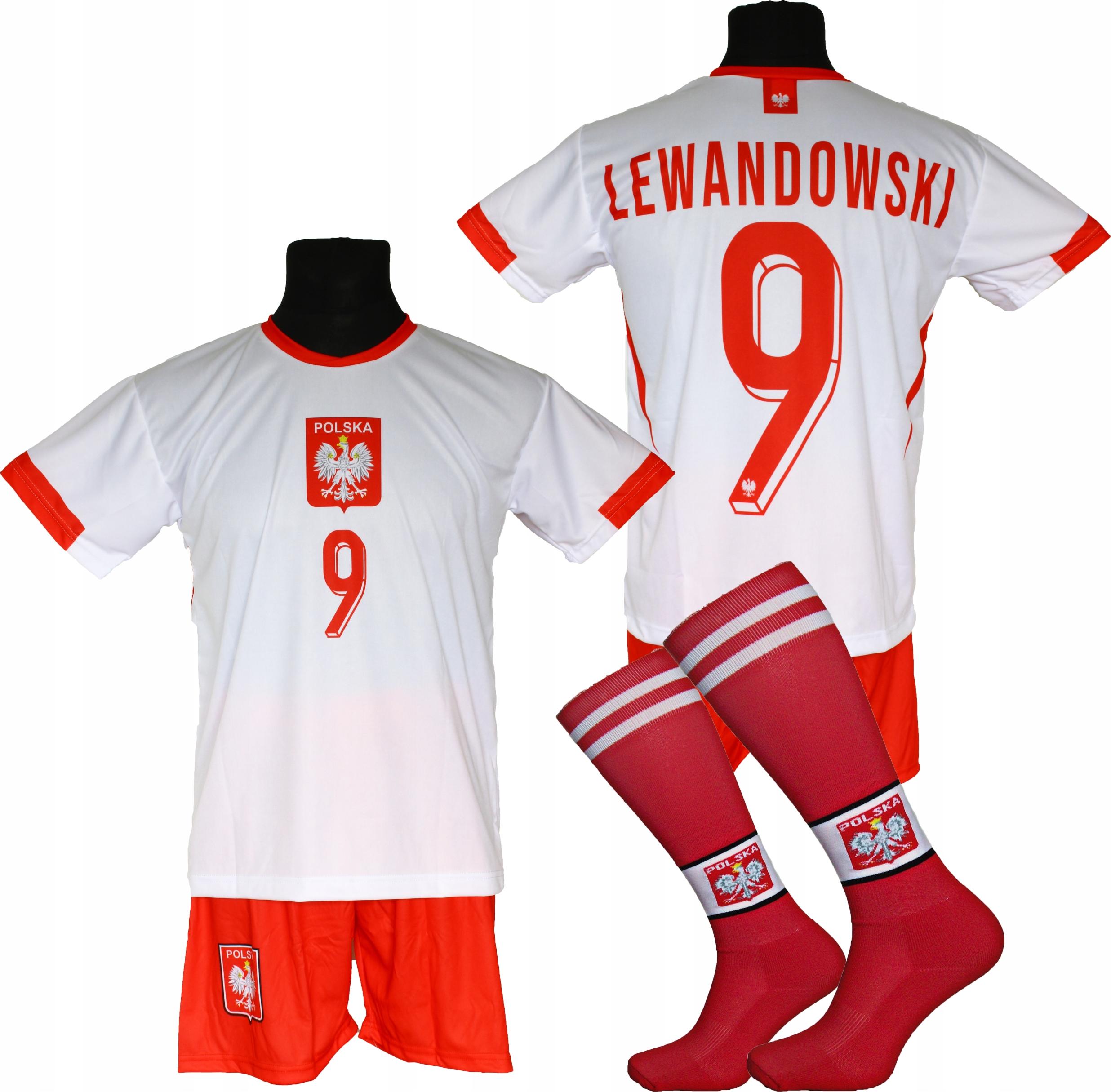 bez marki LEWANDOWSKI Fußballtrikot POLEN - BG 128
