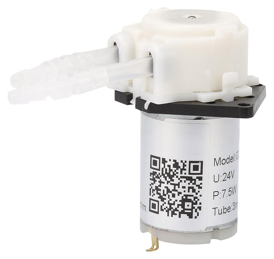 Gistuch Dosierpumpe DIY peristaltischer Schlauchkopf für die chemische Analyse im Aquariumlabor (weiß 24 V 3 * 5)