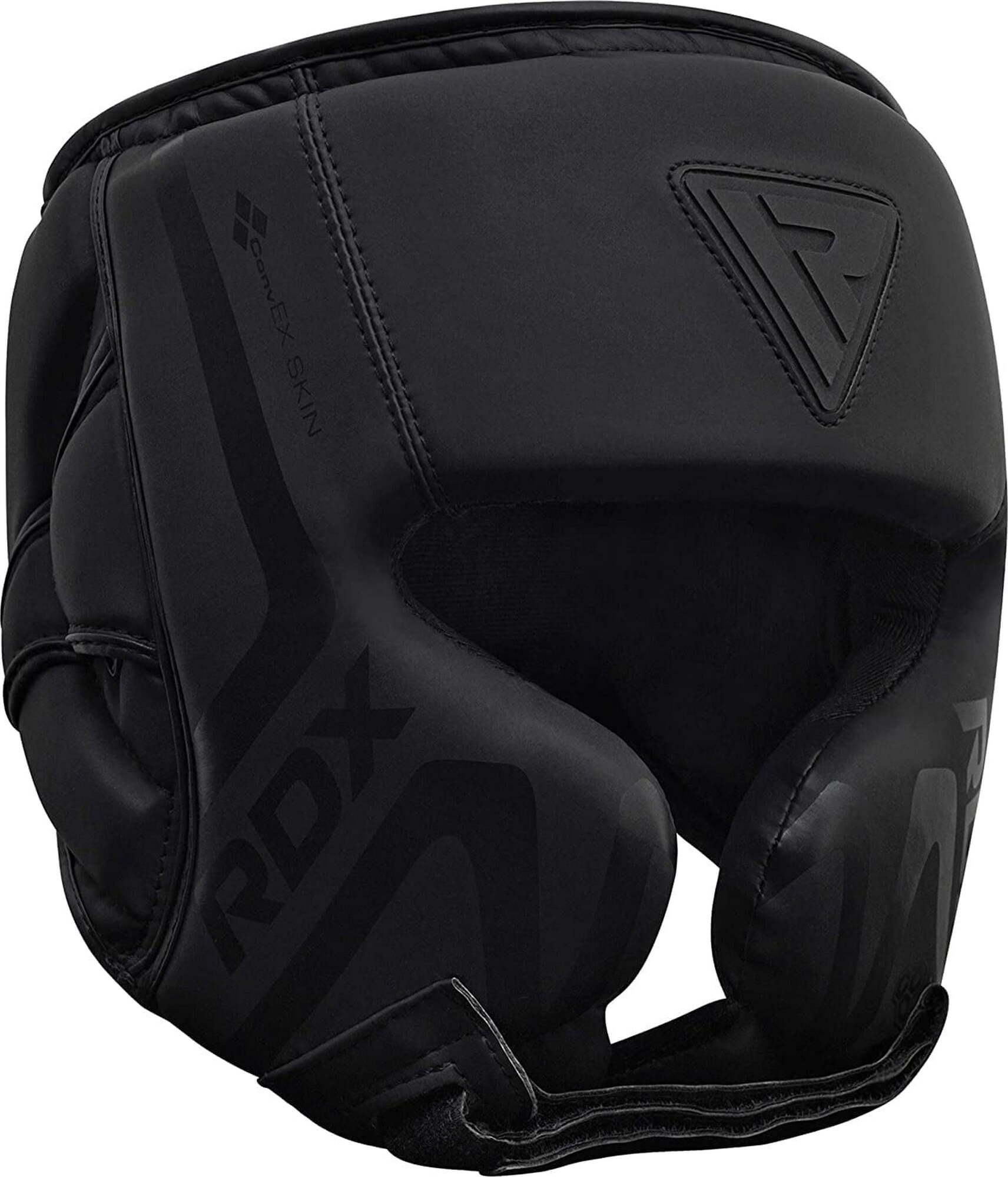 RDX Kopfschutz für Boxen, Training, Grappling, Muay Thai, Gepolsterter Kopfschutz, Schwarz HGR-T15MB-S