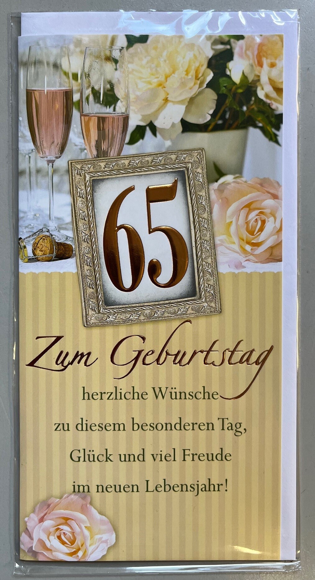 Geburtstagskarte Zum 65. Für Die Tochter - Süßes Kätzchen Design, A5 Mit Umschlag