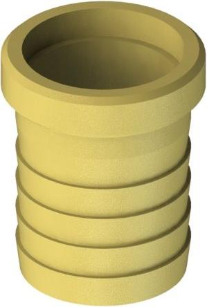 Js Vaterteil 1 1/2"X1 1/2", Messing