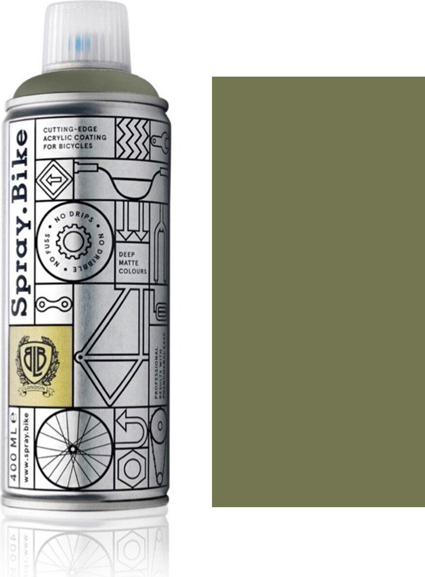 SPRAY.BIKE Fahrrad Lackspray Keine GRUNDIERUNG notwendig - Acryllack Spray 400 ml, Farbe:Parsons Green COSMOS-48110