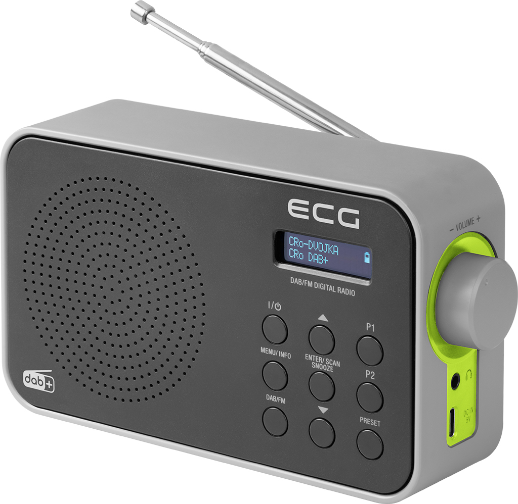 ECG RD 110 DAB+/FM Radio, Schwarz, Alarm auswahl: Signal/Radio