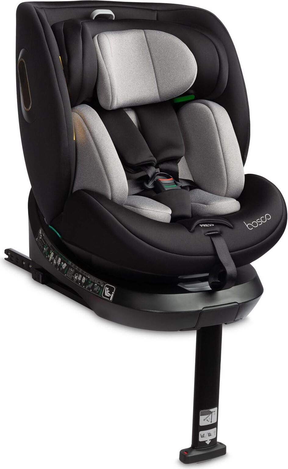 CARETERO Reboarder 360 Drehbar Isofix 4in1 Babyschale Kindersitz Bosco