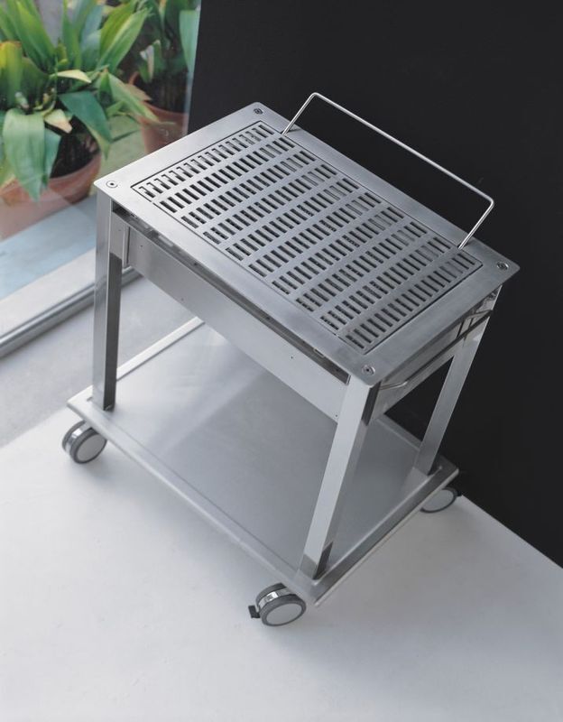 Graepel High Tech erstklassiger R.O.K. BBQ Grill aus geschliffenem Edelstahl