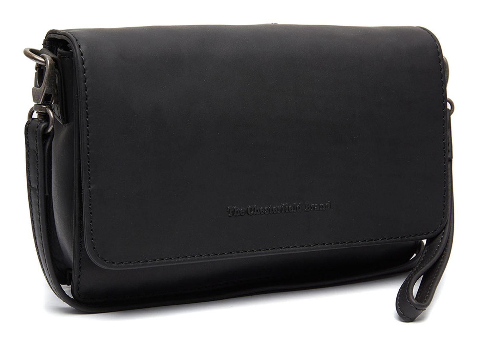 The Chesterfield Brand C48.1308 Upsala Crossbody Wax Pull Up Leder 00 black C48.130800