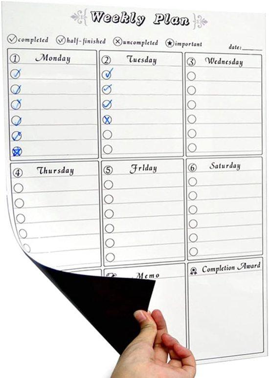 OEM Magnetische A3-Planbord für Familie und Gezinsplanung mit To-Do-Liste und Fitness- und Ernährungsplan. 2026