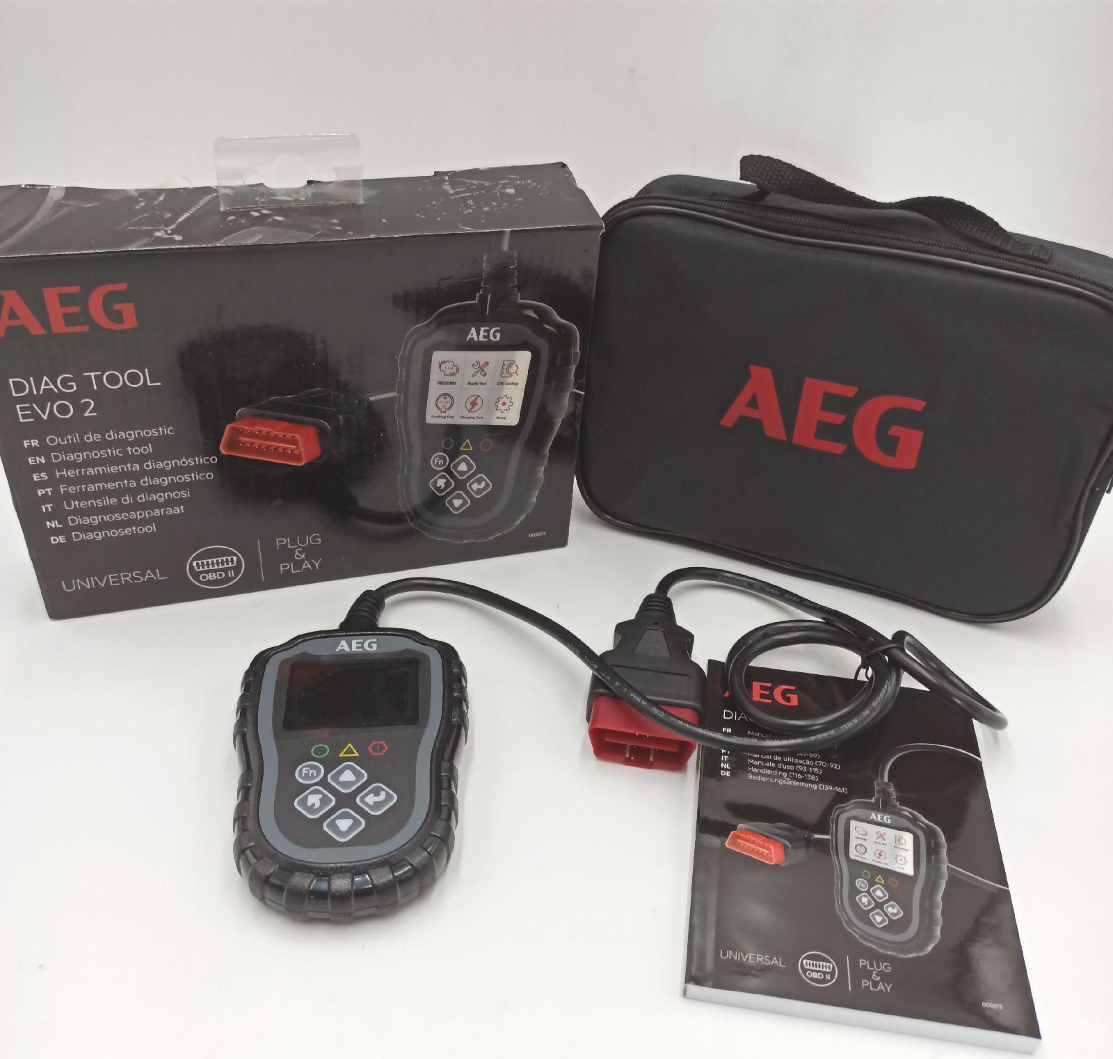 AEG Diagnosetool OBD2 Evol 2 3 Funktionen Lesen Detail Löschen Auto KFZ-Analyse