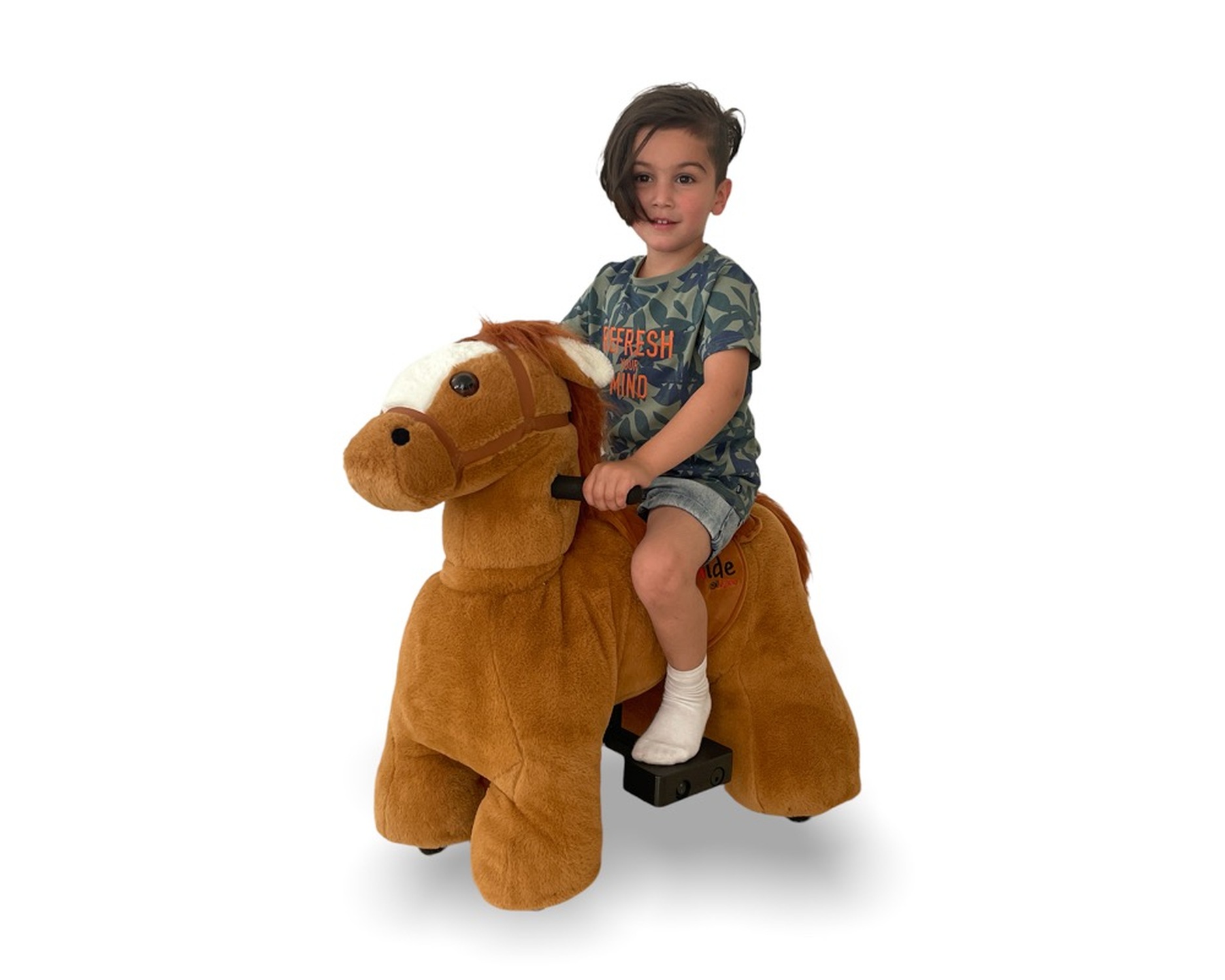 TPFLiving Reittier Pferd Jolly braun - Reitpferd ab 3 Jahren - Reittier Pferd - Spieltier - Schaukeltier - Reittier ab 3 Jahren TPFL-RZ-PFERD JOLLY-BRAUN