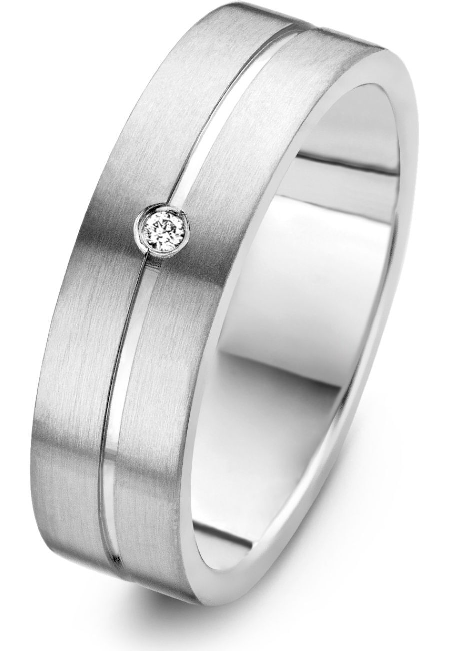 Danish Design - Ring - Damen - IJ140R1D-59 - Bramming - Titanium - Diamanten - 59