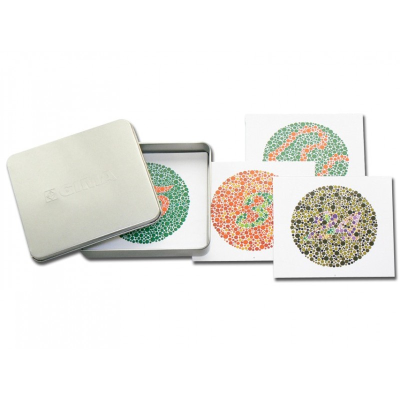 Gima - Boards für Farbenblindheitstest, Kinder 4 bis 6 Jahre oder für Analphabeten, 10 Boards