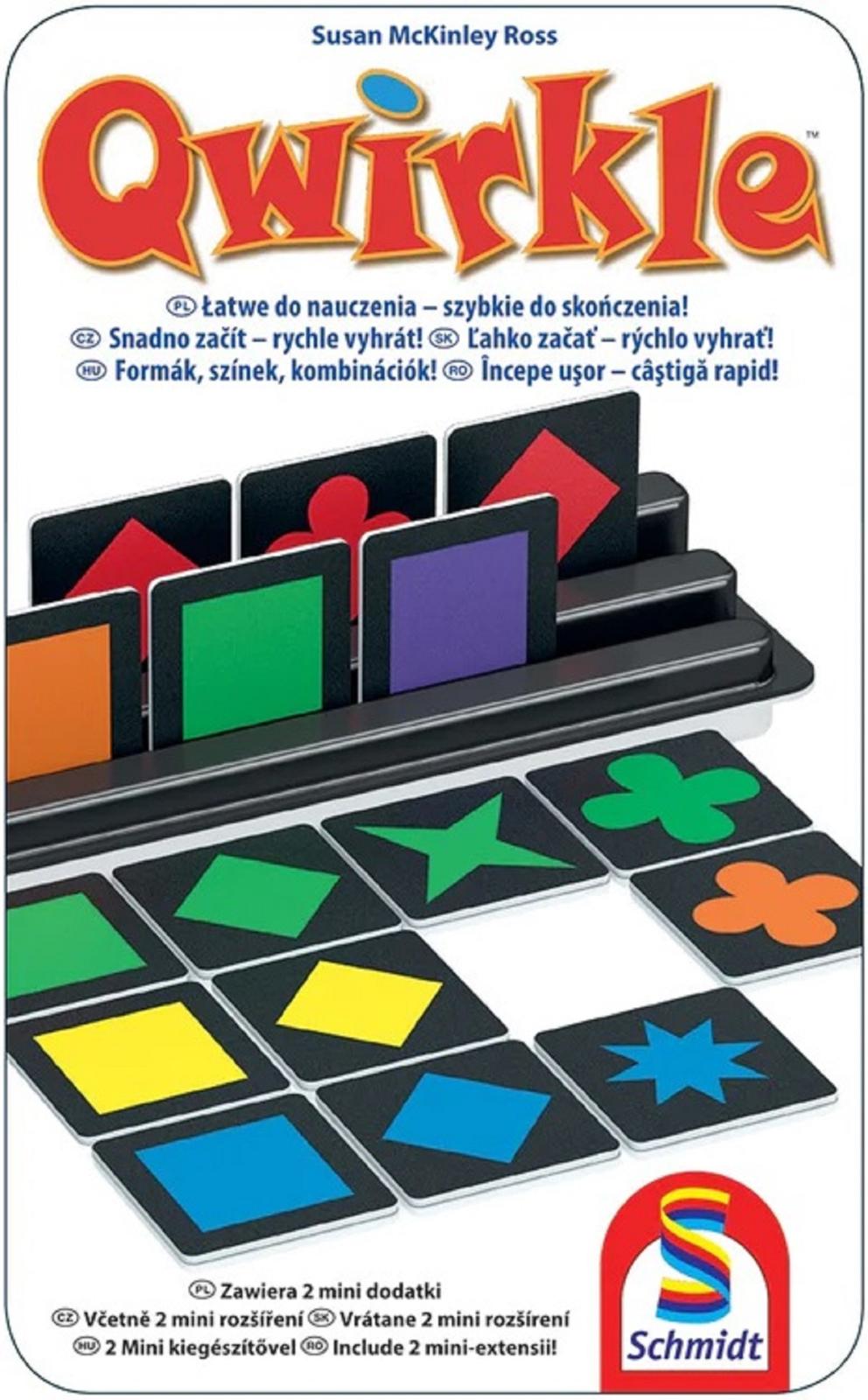 OxyGames Qwirkle Metal Box Brettspiel für 2-4 Spieler ab 6 Jahren – Spiel des Jahres 2011