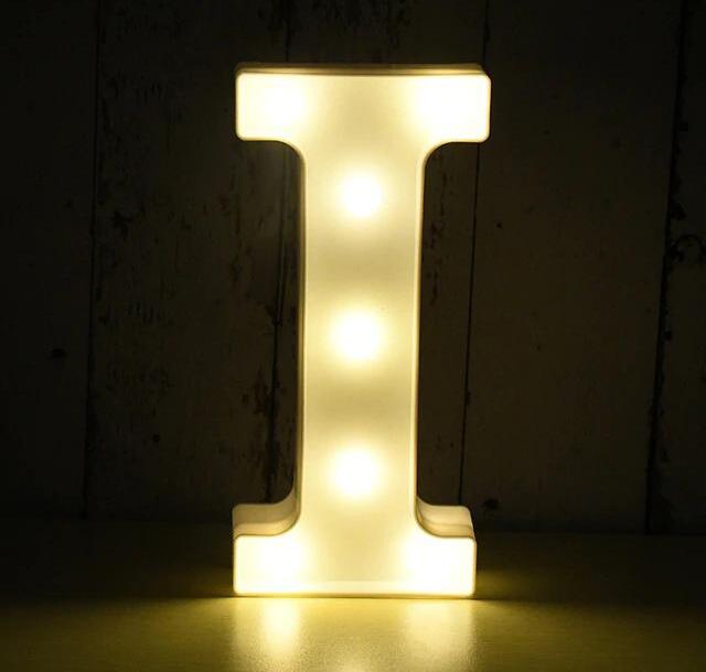 Kopper-24 LED Leuchtbuchstabe 3D, 22 cm Buchstabe I 2622