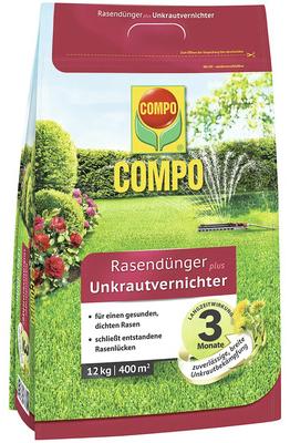 Rasendünger plus Unkrautvernichter Compo 12 kg / 400 m² 3459-905 1140