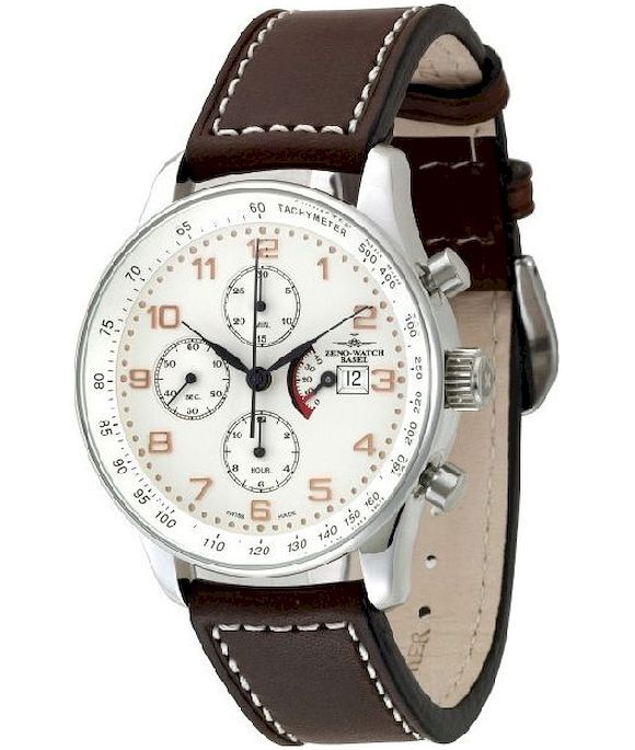 Zeno-Watch - Náramkové hodinky - Pánske - Chrono - X-Large Retro - P557TVDPR-f2