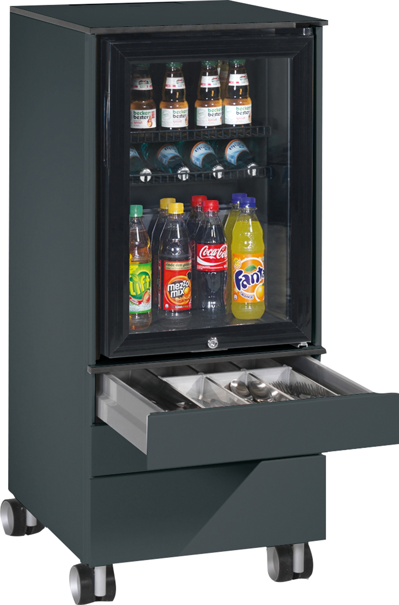 C+P Kühlschrankcaddy 54780000S10031 Besteck/Geschirr sgr/sgr