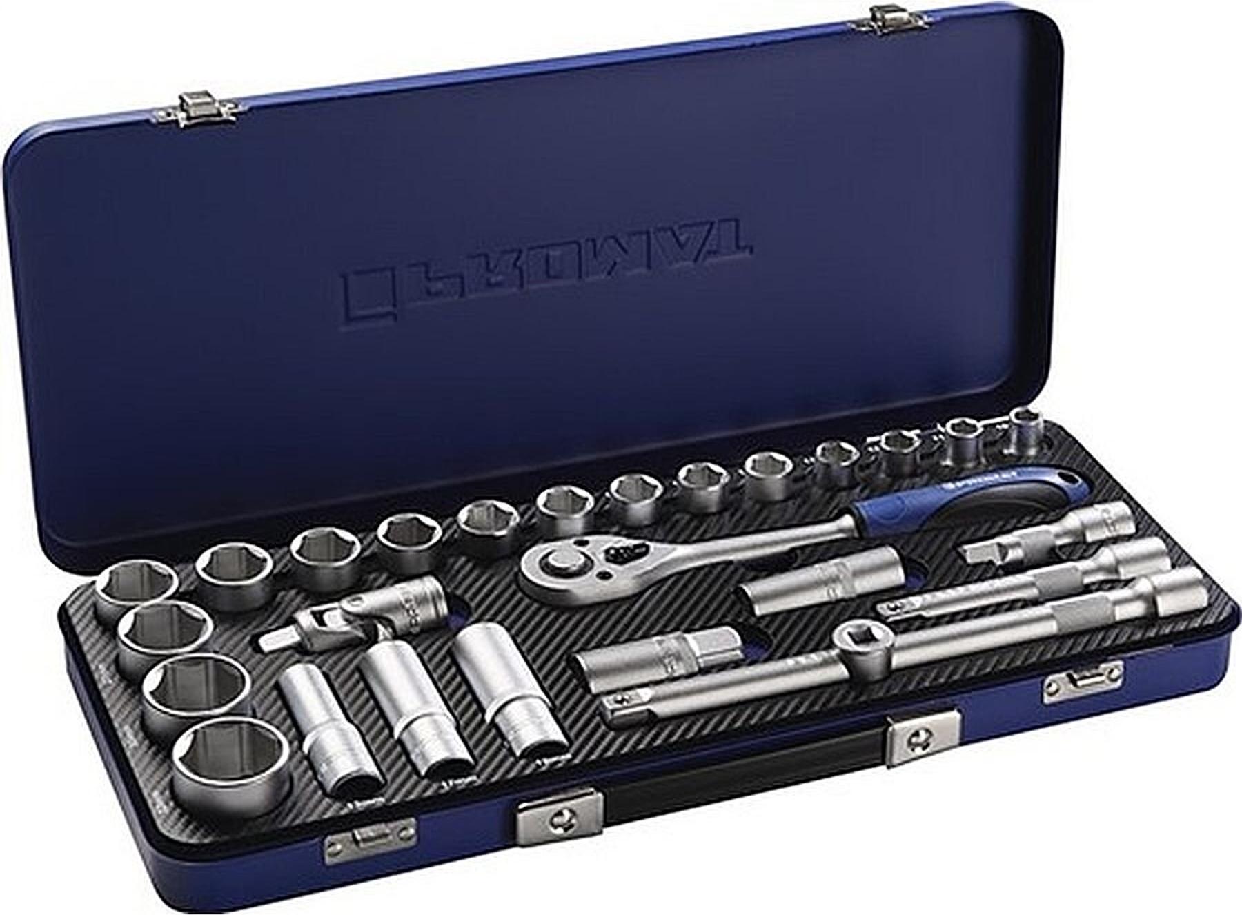 PROMAT Steckschlssel-Satz 27-teilig 1/2 Schlsselweiten 10-32 mm Anzahl Zhne 36 6-Kant TOOL SET 27-3 4000821189