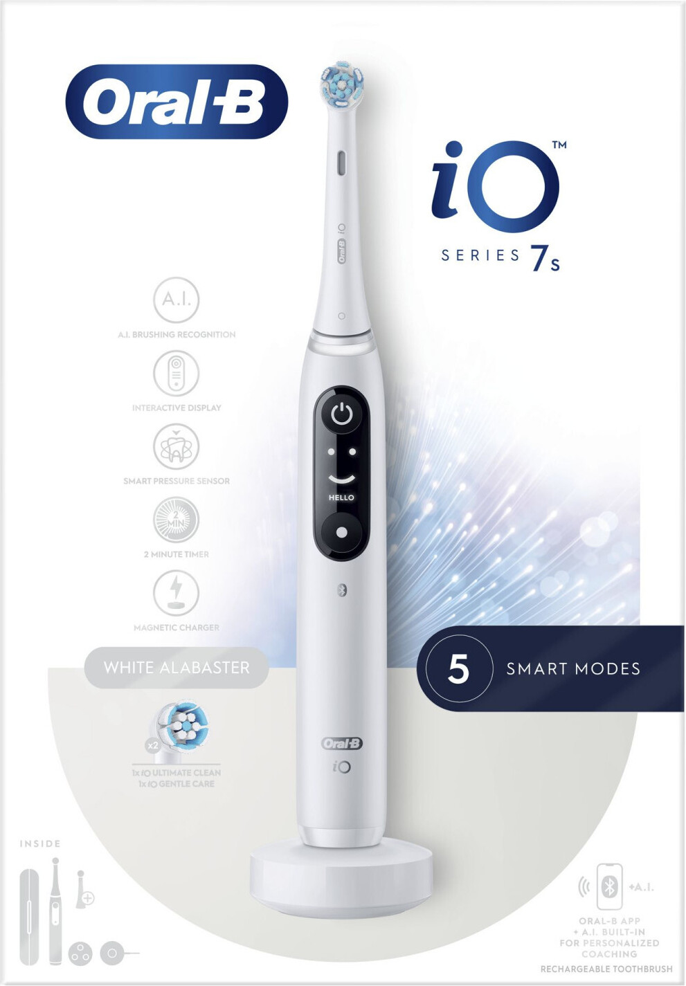 Vibračná zubná kefka Oral-B iO 7S pre dospelých biela
