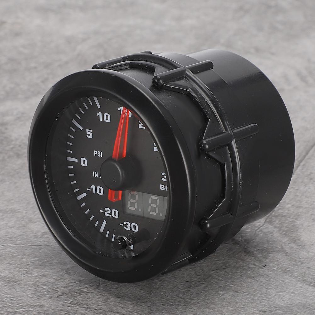 Gistuch 52 mm / 2 Zoll 7 Farben LED Turbo Boost Meter Auto Modifikation Instrumentensatz