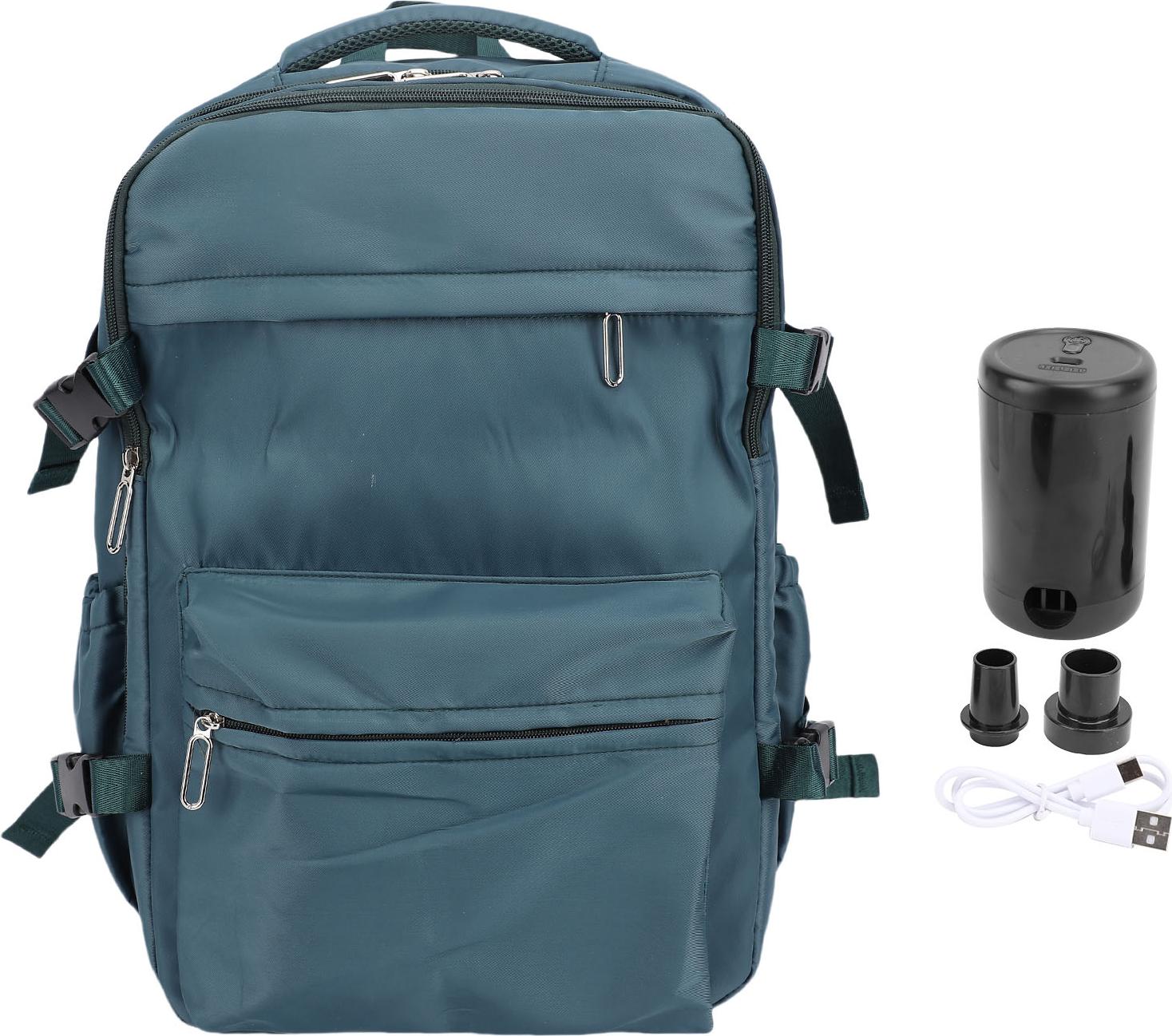 Rucksack mit Pumpe 27L REGEND -Vakuumkompression mit großer Kapazität für 15,6 Zoll Laptop Business Blue