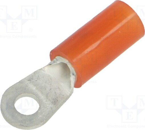 TNE 10x Ringkabelschuh Ø: 2,7mm M2,5 Klemmverbindung 0,5÷1,5mm2 rot FNGS2.5-1 Isoliert _1GH_FNGS2.5-1