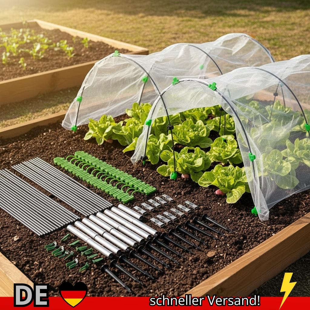 BlueBlack Gartenreifen-Sets für Netztunnel Gartenreifen Gewächshausrahmen Flexible