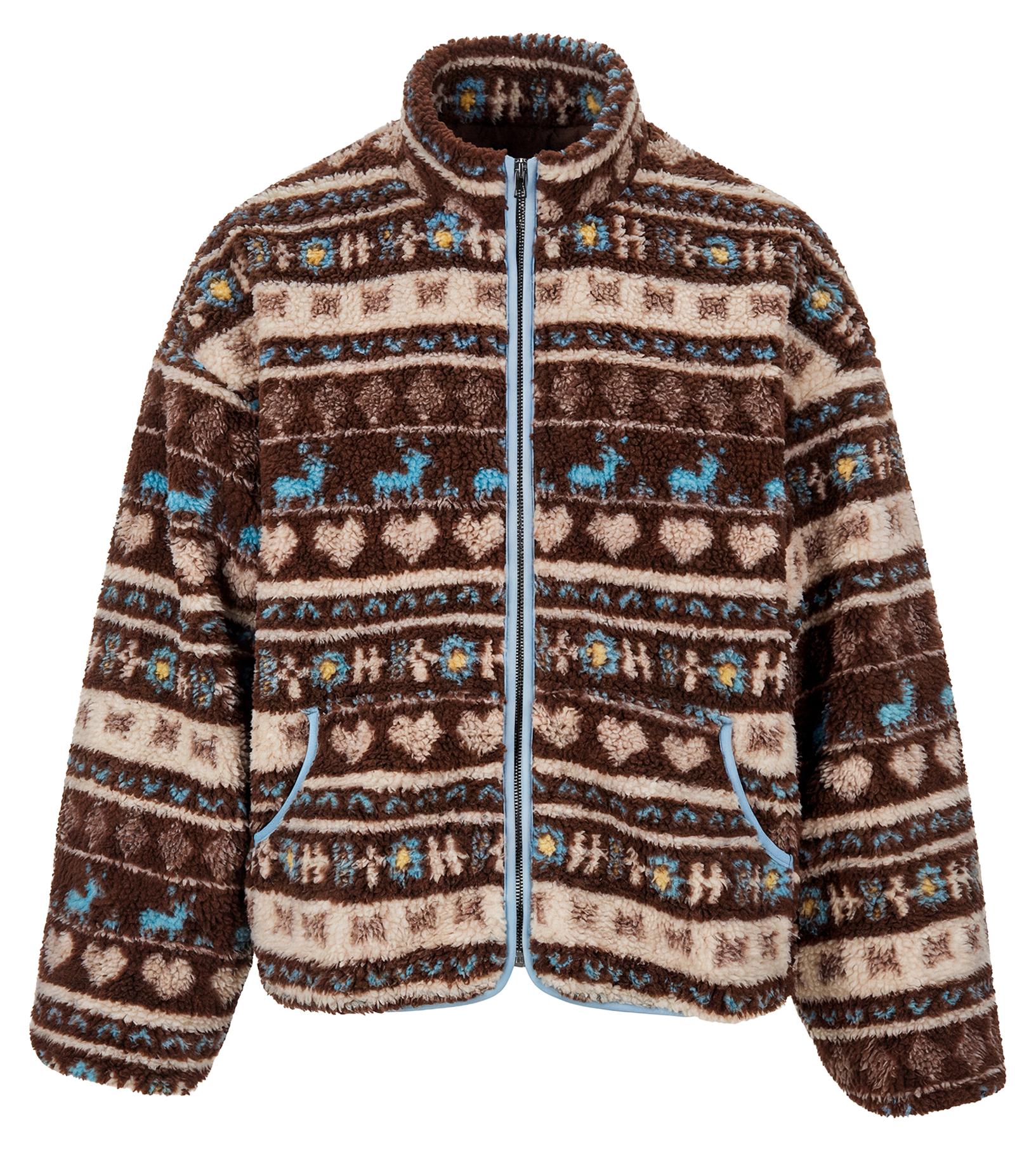 jopida Damen Jacke mit Stehkragen in Braun, Größe M, Nordic Fashion Collection