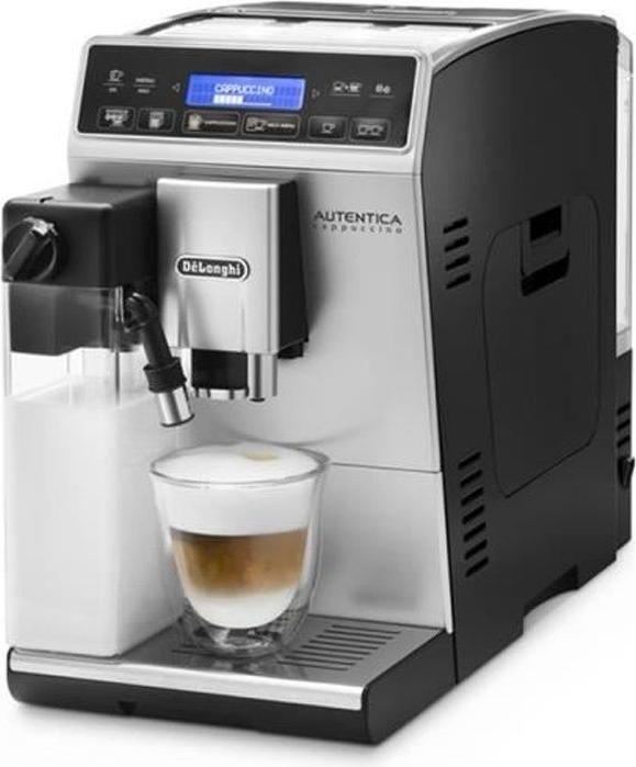 Delonghi ETAM29.660.SB Plne automatický kávovar Autentica Cappuccino, strieborný, 1,4 litrová nádrž na vodu, 150 g zásobník na kávové zrná