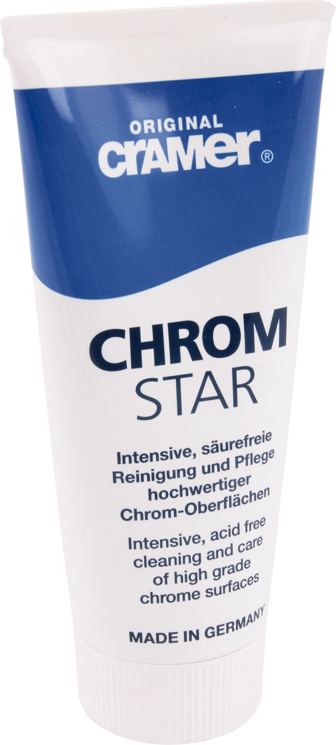 CRAMER Bad-Pflege, Chrom-Star, Zur Reinigung von Chrom-Oberflächen, 100 ml Tube, 66125 6 661256_MM