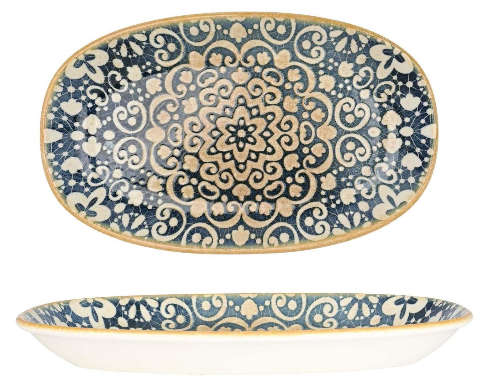 Bonna Piatti Alhambra – Set Da 6 Piatti In Porcellana Da 33 Cm – Ispirati All'arte Orientale – Microonde, Forno E Lavastoviglie