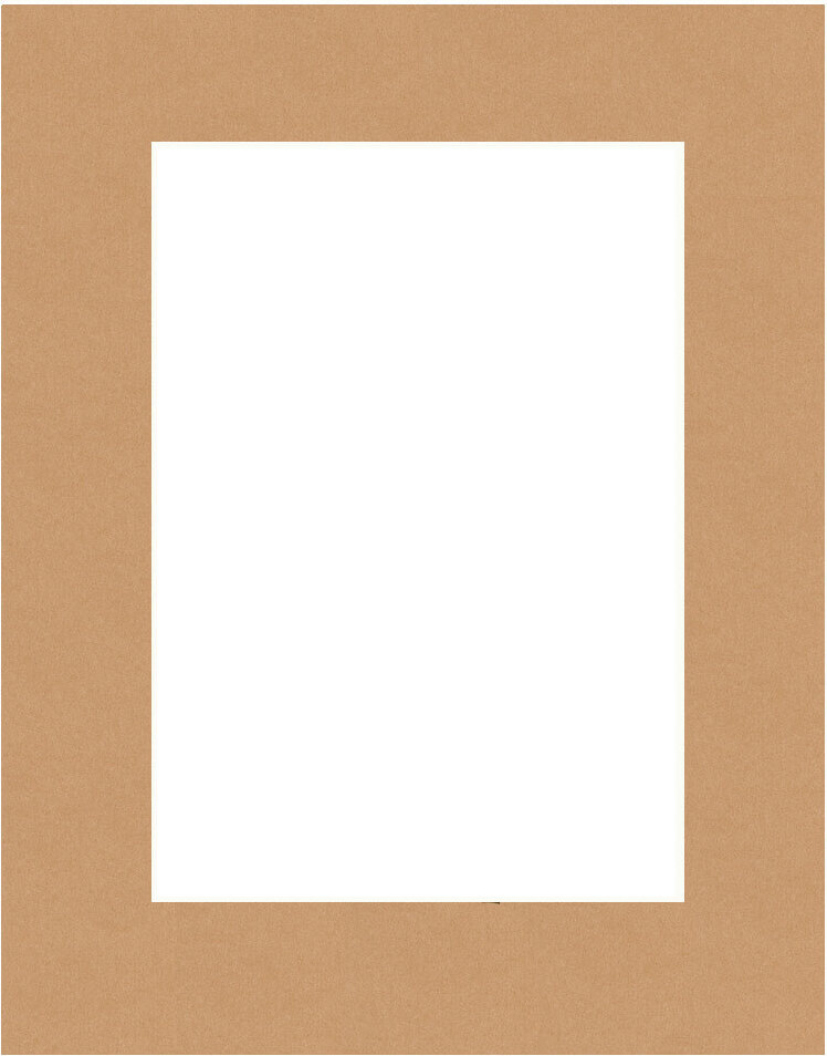 HNFD Fertiges Passepartout 28 x 35 cm für 18 x 24 cm hellbraun PSPP-227-028-035P-00