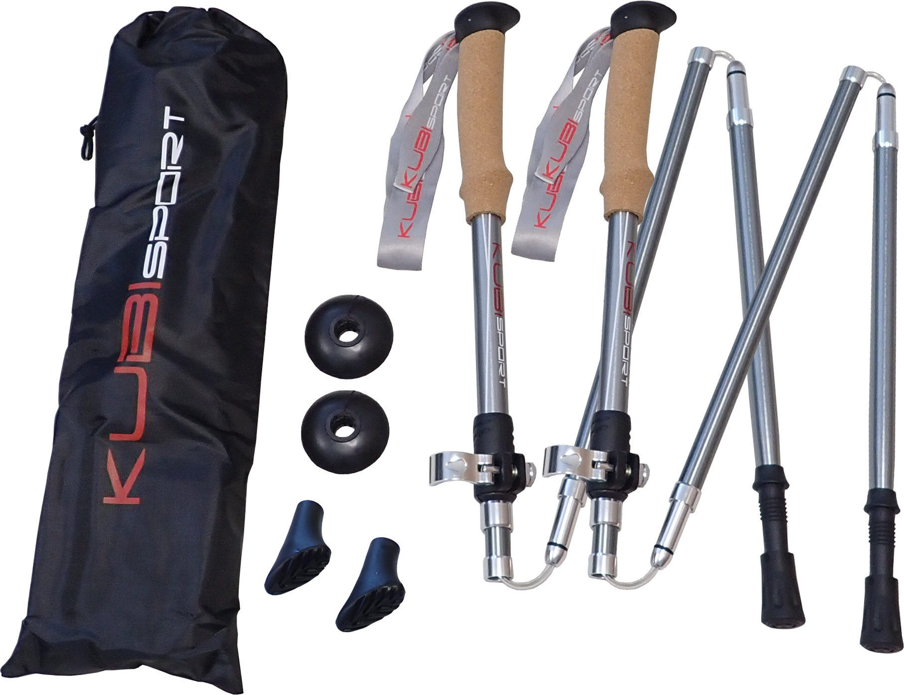 Bâtons De Randonnée Trekology Trek-Z Pliables - Argent - État Neuf (sans Boîte)