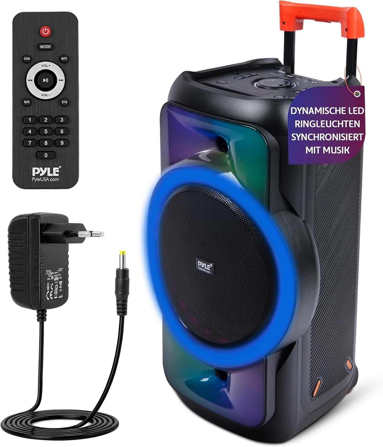 Pyle Audio Großer Bluetooth-Party-Lautsprecher – Großer Bluetooth-Lautsprecher mit echtem kabellosem Stereosystem
