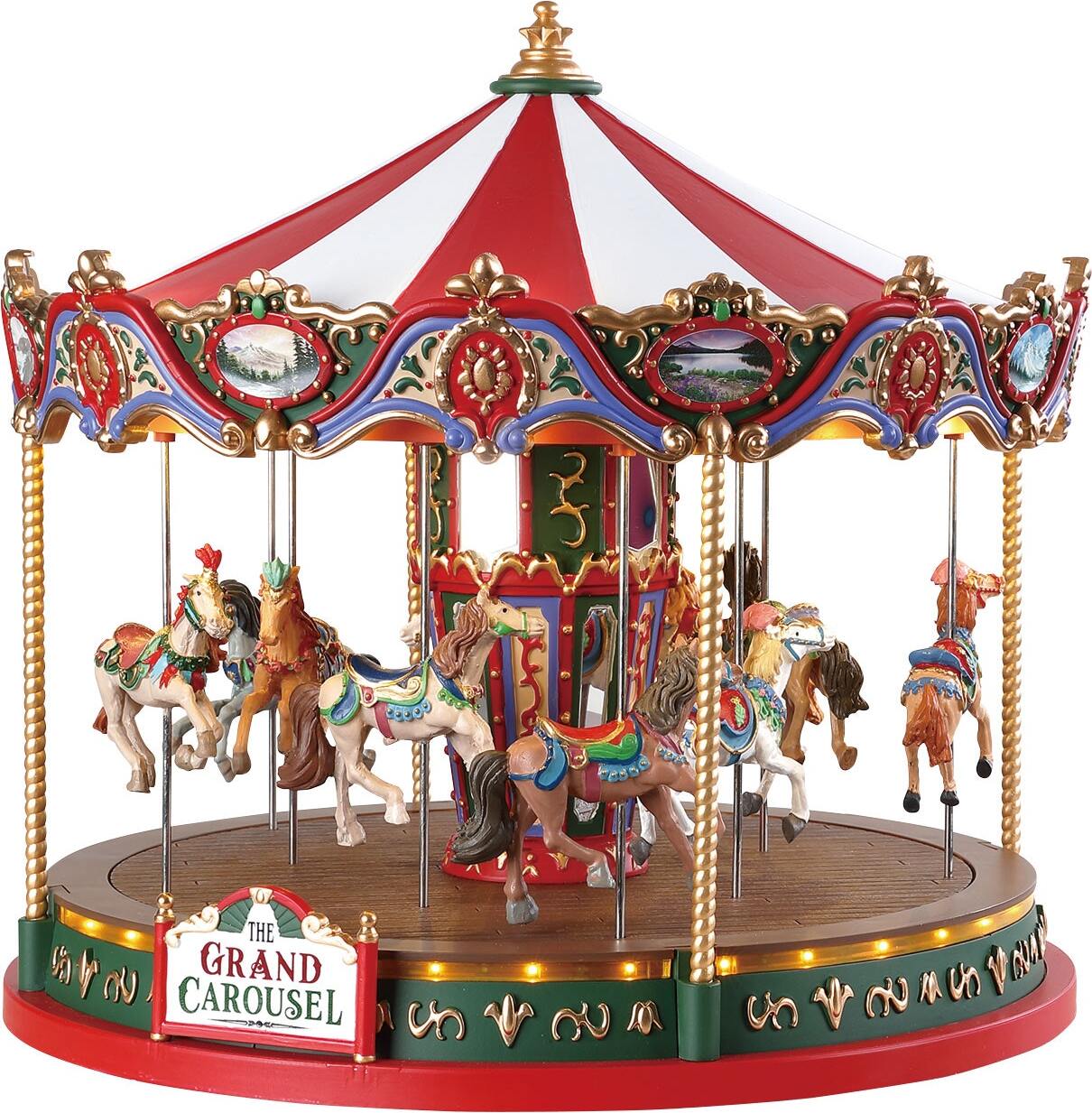 Lemax Vianočná dedina Kolotoč Winter Deco - Vianočné dekorácie Figúrky Table Deco