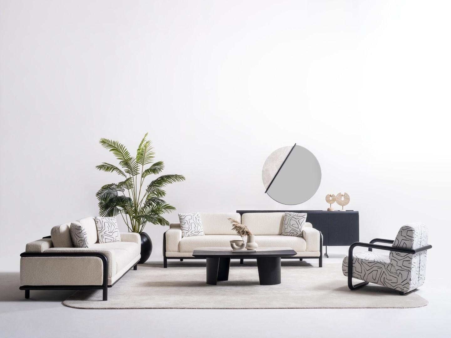 Wohnzimmer Sofagarnitur Sessel Luxus Couchtisch 2x Sofas 3 Sitzer