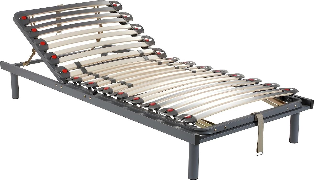 Vente-unique Lattenrost 3 Zonen verstellbar ErgoOpti Komfort - 70 x 190 cm