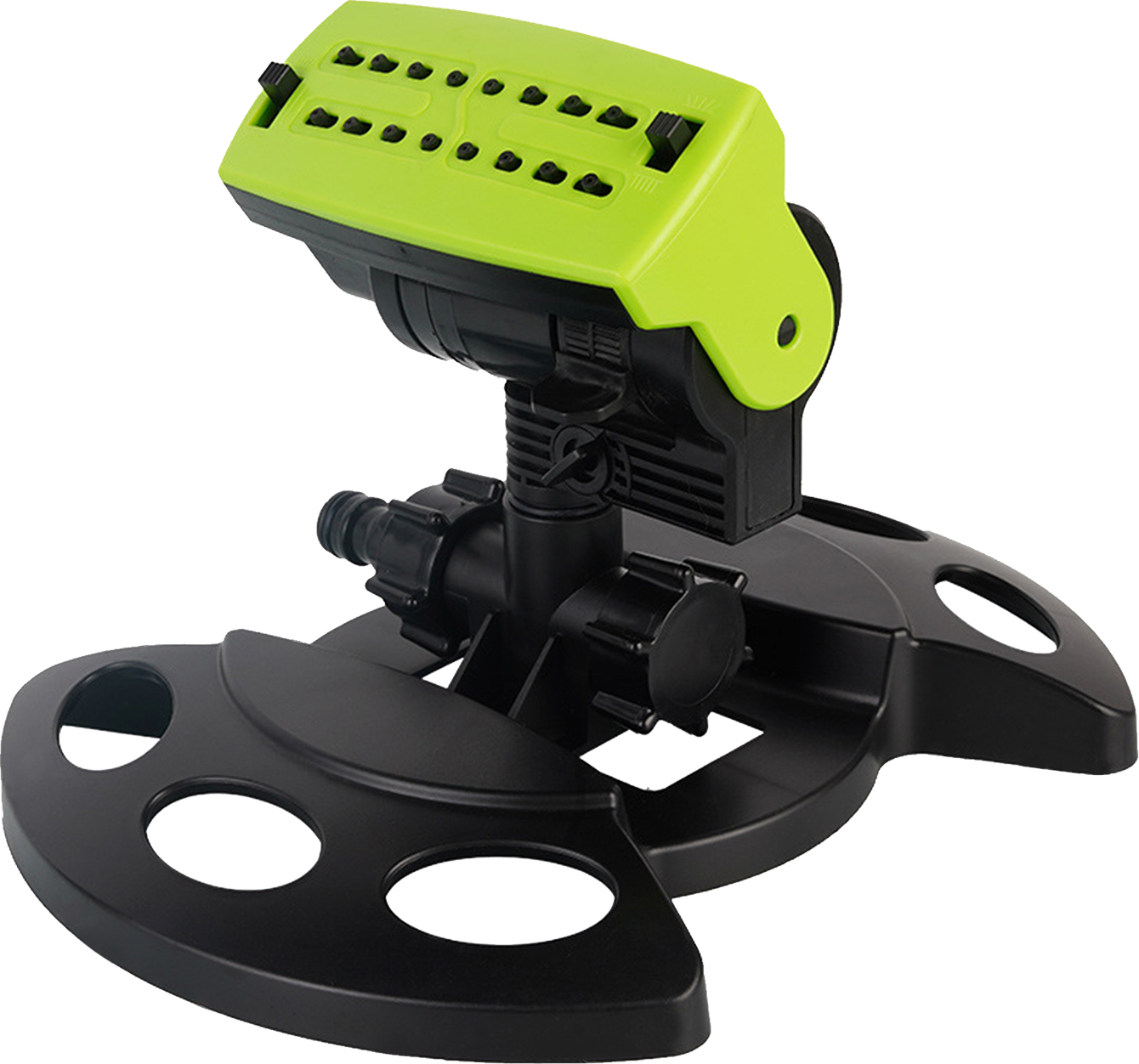 DECDEAL 180° drehbarer Gartensprinkler, verstellbarer Rasensprinkler mit grosser Reichweite, Garten Sprinkler, Garten, Terrasse, Hof, Wassersprueher, Gartenbewässerung Rasensprenger