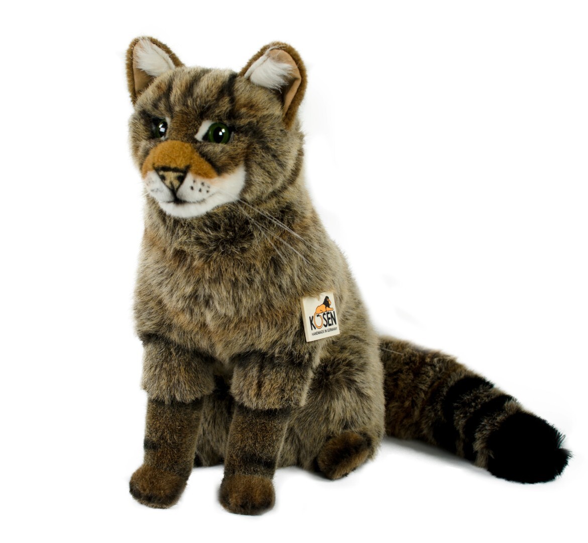 Kösen Wildkatze 33 cm sitzend Stofftier 6560