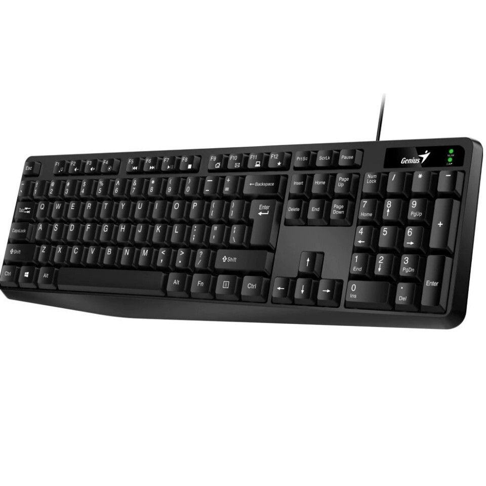 Genius KB-117 drôtová klávesnica, čierna