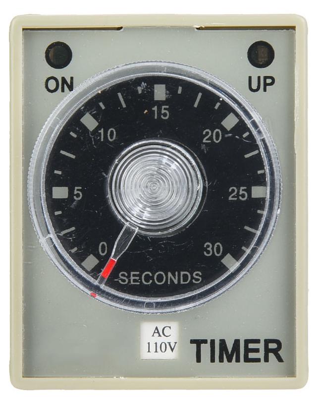 Gistuch Zeitrelais 30S 8 Pins Timer 35mm DIN-Schiene für industrielle Automatisierungssysteme AC110V