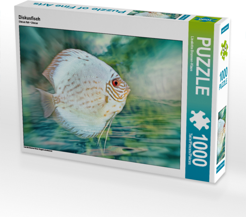 CALVENDO Puzzle Diskusfisch | 1000 Teile Lege-Größe 64x48cm Foto-Puzzle für glückliche Stunden