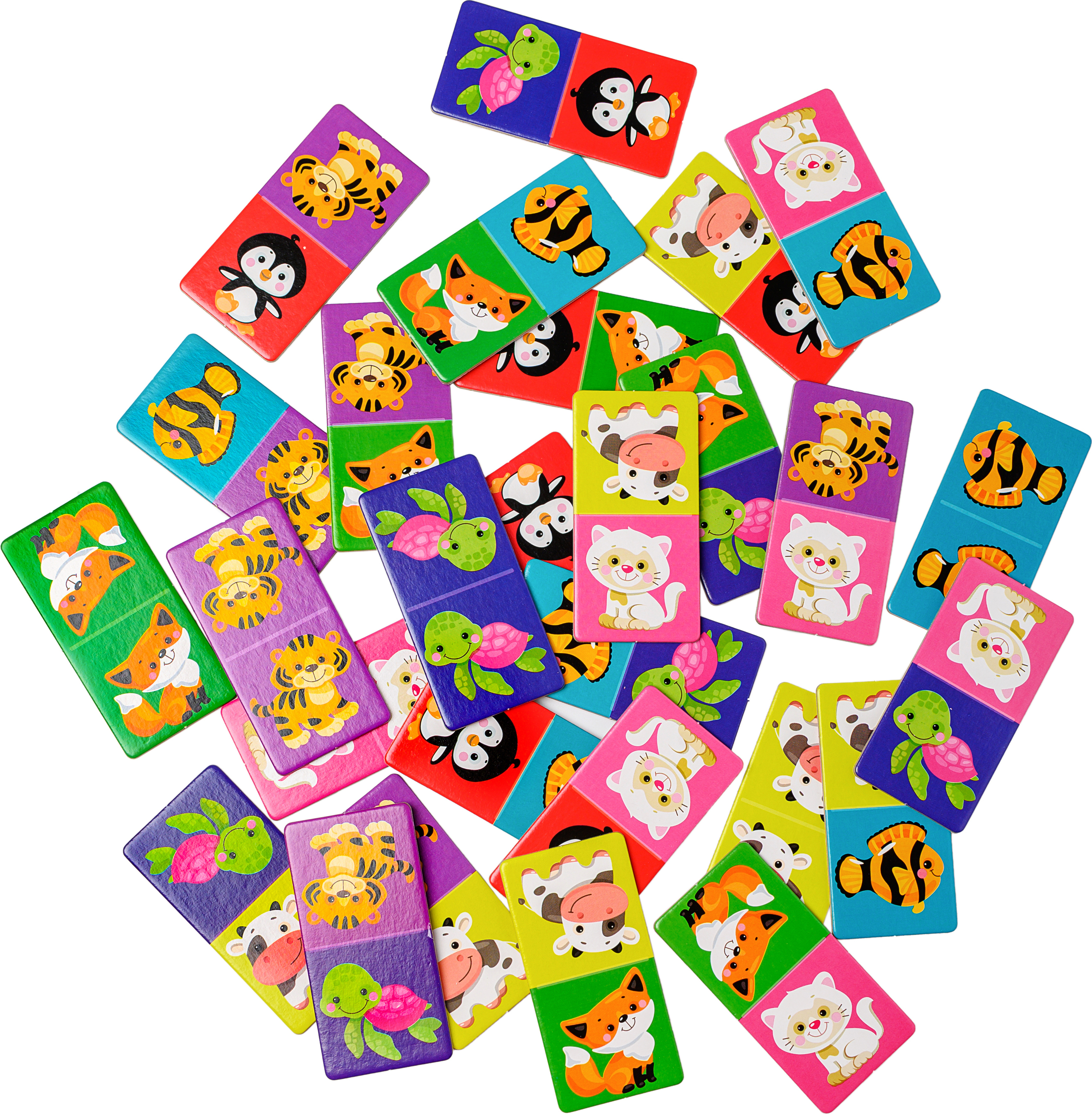 Montessori® DOMINO. Tiere Montessori-Spielzeug Jungen, Mädchen