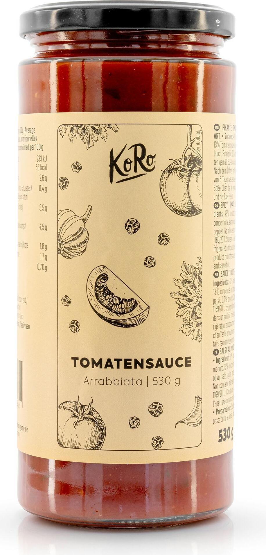 KoRo | Tomatensoße Arrabbiata 530 g SAUCE_003
