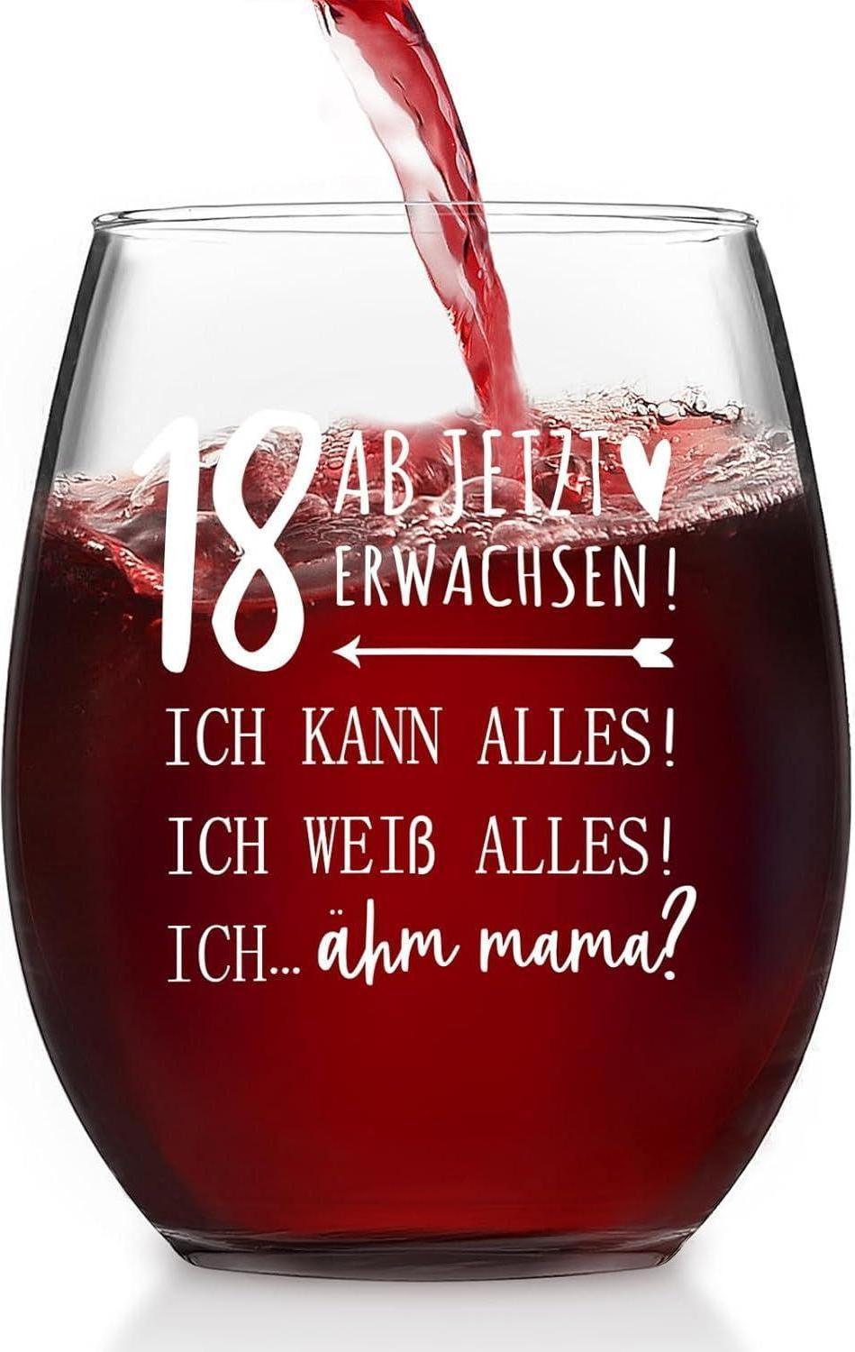 Sonstige Joymaking Weinglas Geschenke 18. Geburtstag Mädchen Junge - Coole Geschenkideen 18. Geburtstag - 18. Geburtstag Deko